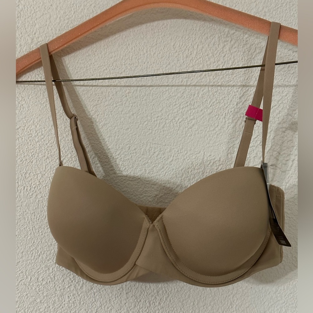 Maidenform Bra Beige Self Expressions Stay Put Detachable SE6990 Size 34C NWT